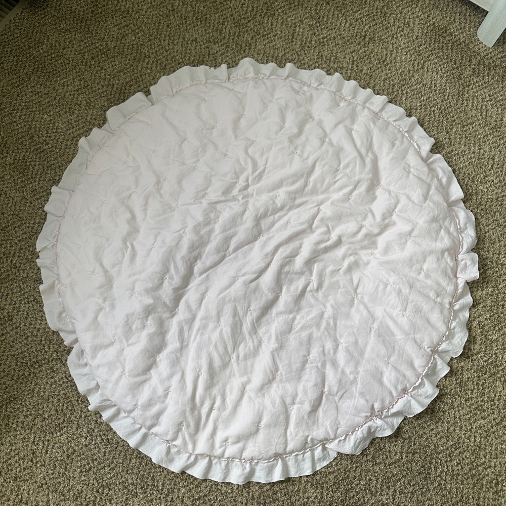 Elegant Light Pink Baby Tummy Time Mat